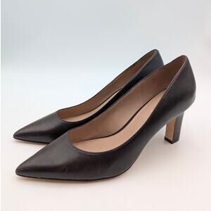 Cole Haan Mylah Heel Pump Women's Pointed Toe Leather Dark Brown Size US10B EU41